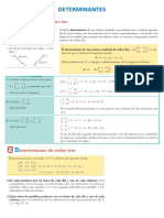 Determinantes ejercicios resueltos