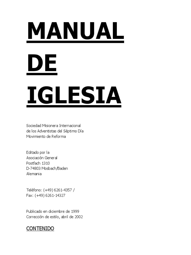Manual de Iglesia 220821 111948 | PDF | Iglesia Católica | Cristo (título)