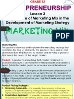 Entrep 12 Marketing Mix