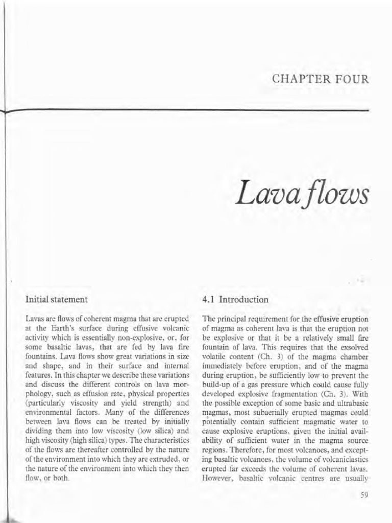 Volcanic Successions-Chapter 4 Lavas | PDF | Lava | Types Of Volcanic ...