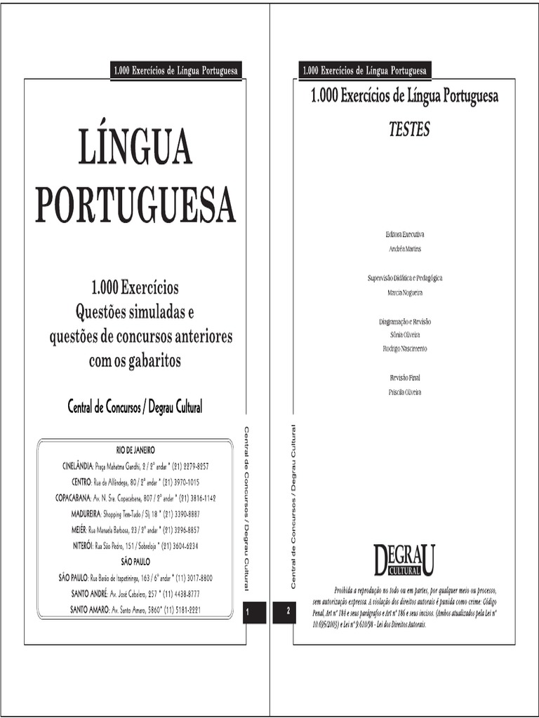 1000 Questoes Portugues 2 X 2 | PDF