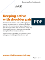 Shoulder Pain Exercise Section