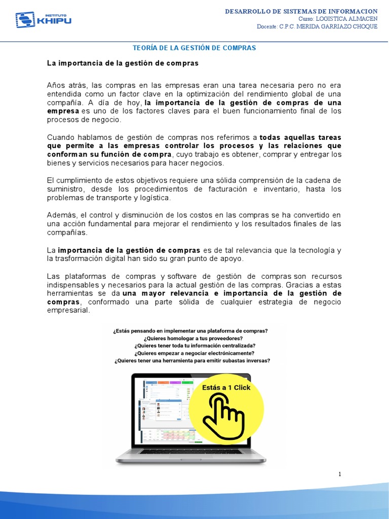 Conoce La Teoría de La Gestión de Compras | PDF | Logística | Calidad ...
