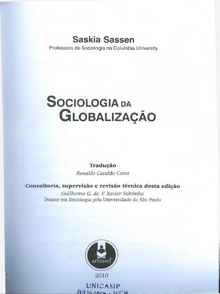 SASSEN, Saskia. Sociologia Da Globalização (Cap. 4) | PDF | Sociologia ...