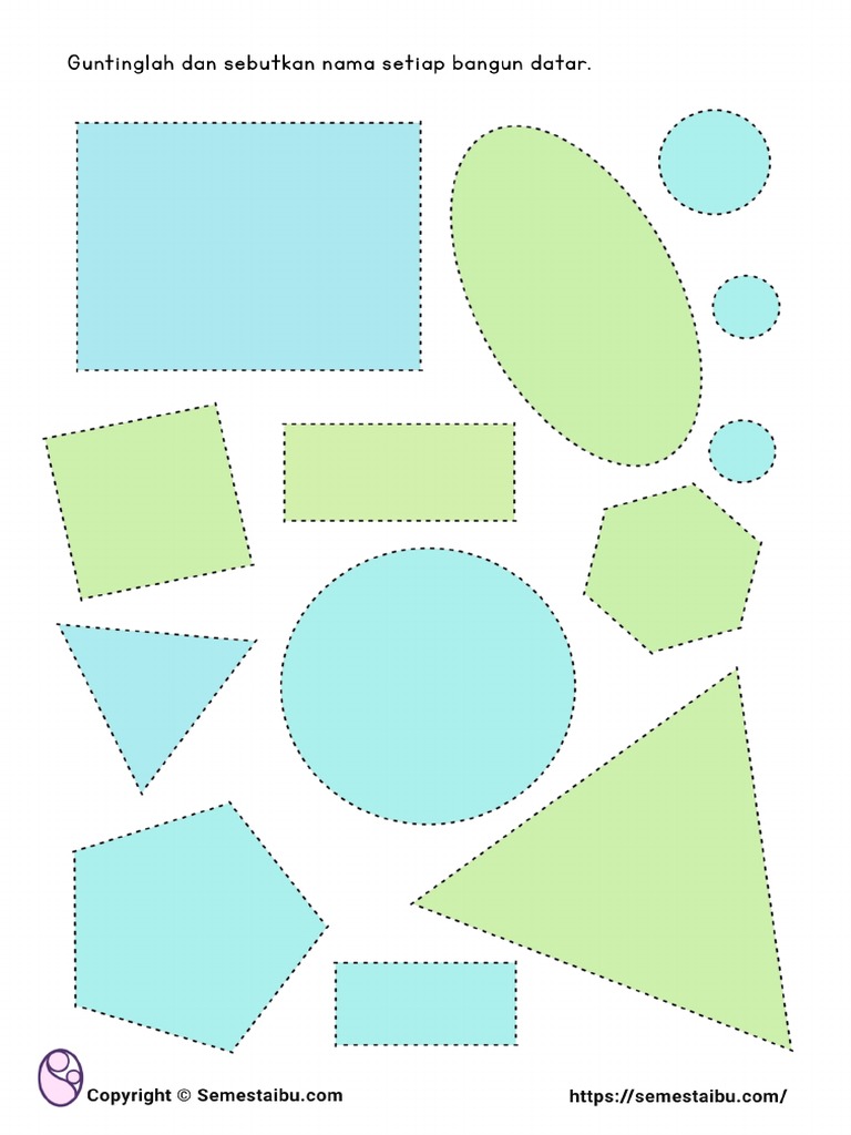 Latihan Menggunting - Bangun Datar | PDF