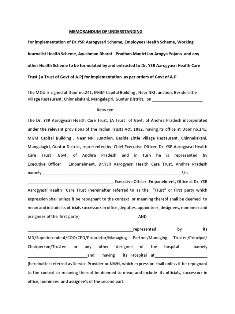 Memorandum PDF Trust Law Private Law