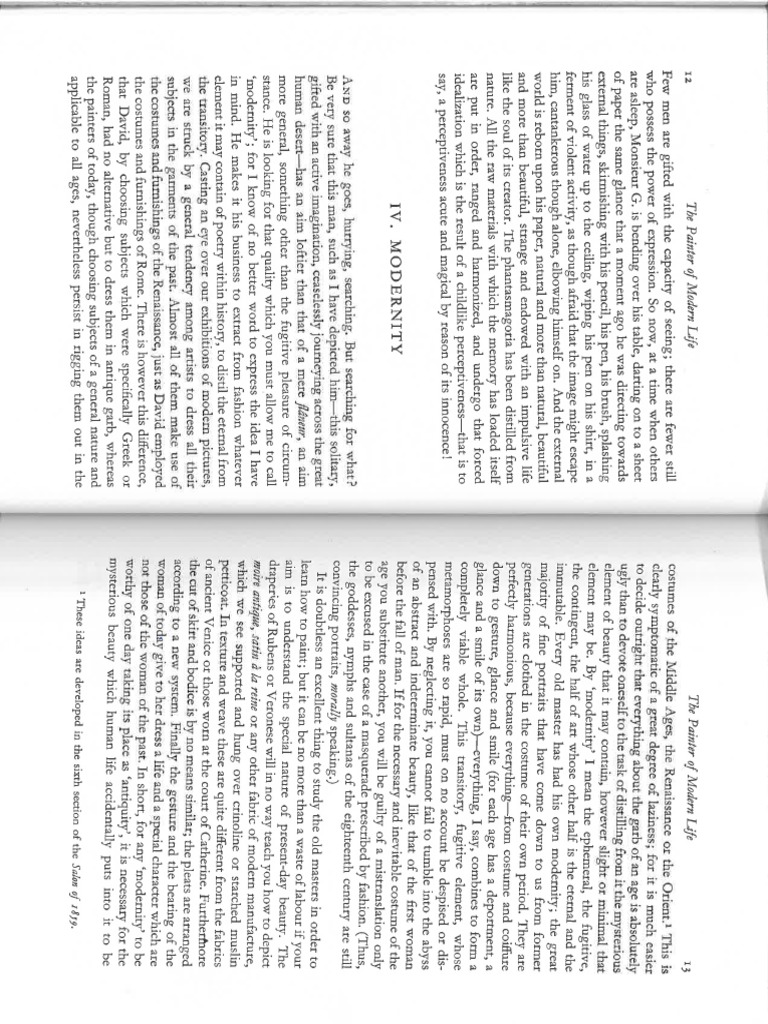 Baudelaire The Painter of Modern Life PDF