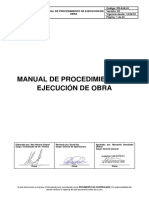 PR-EJE-01 Manual de Procedimiento de Ejecución de Obra