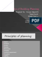 Building Planning Principles for Aspect, Privacy & Flexibility