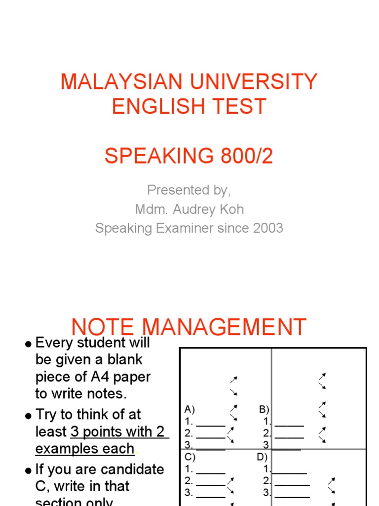 Muet Speaking Tips Pdf Cognition
