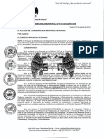 Modificación y Anexos Del Reglamento de Organización y Funciones