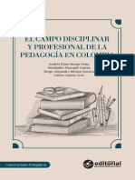 El Campo Disciplinar y Profesional de La Pedagoga - Último Cap.