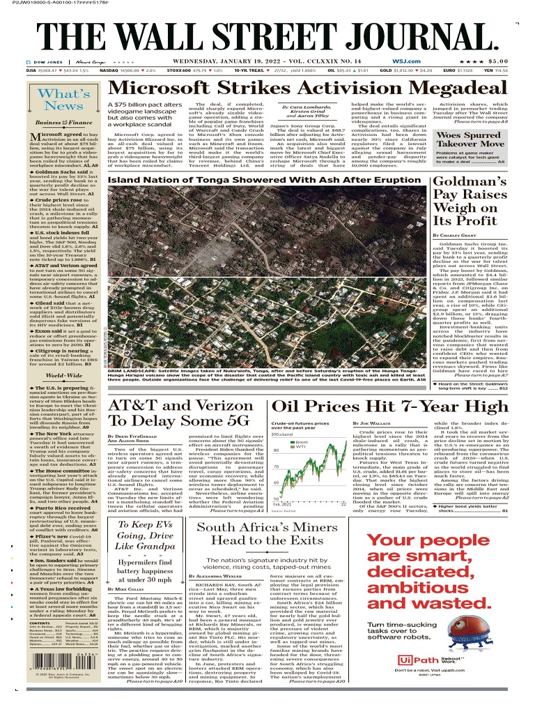 WSJ TODAY S PAPER PDF intelligence overview