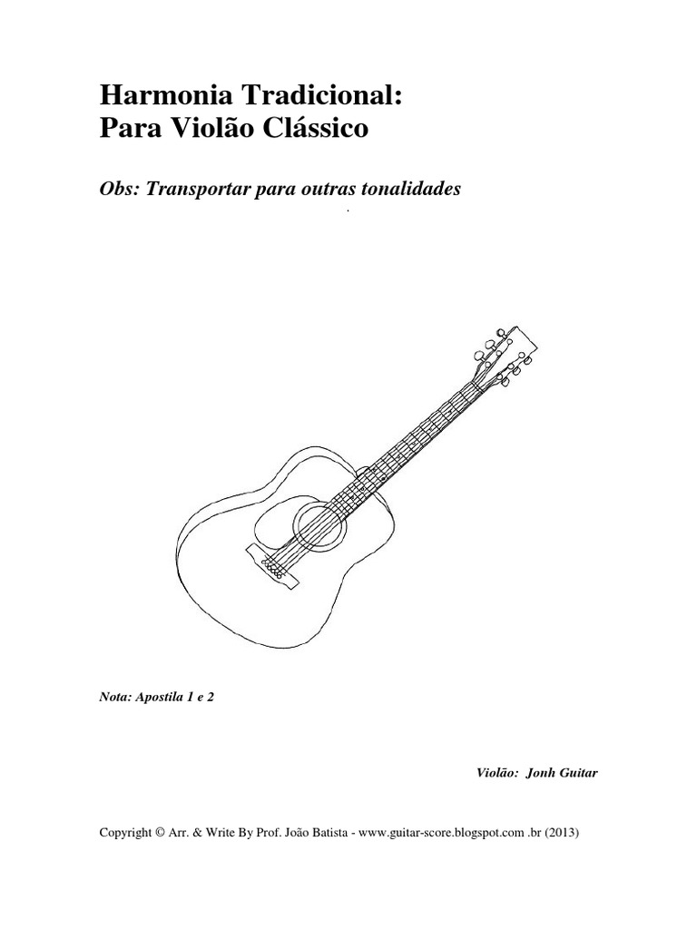 Harmonia Tradicional Formação Dos Acordes, by Jonh Guitar PDF