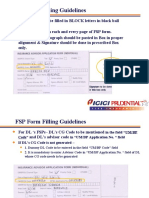 FSP Form Filling Process