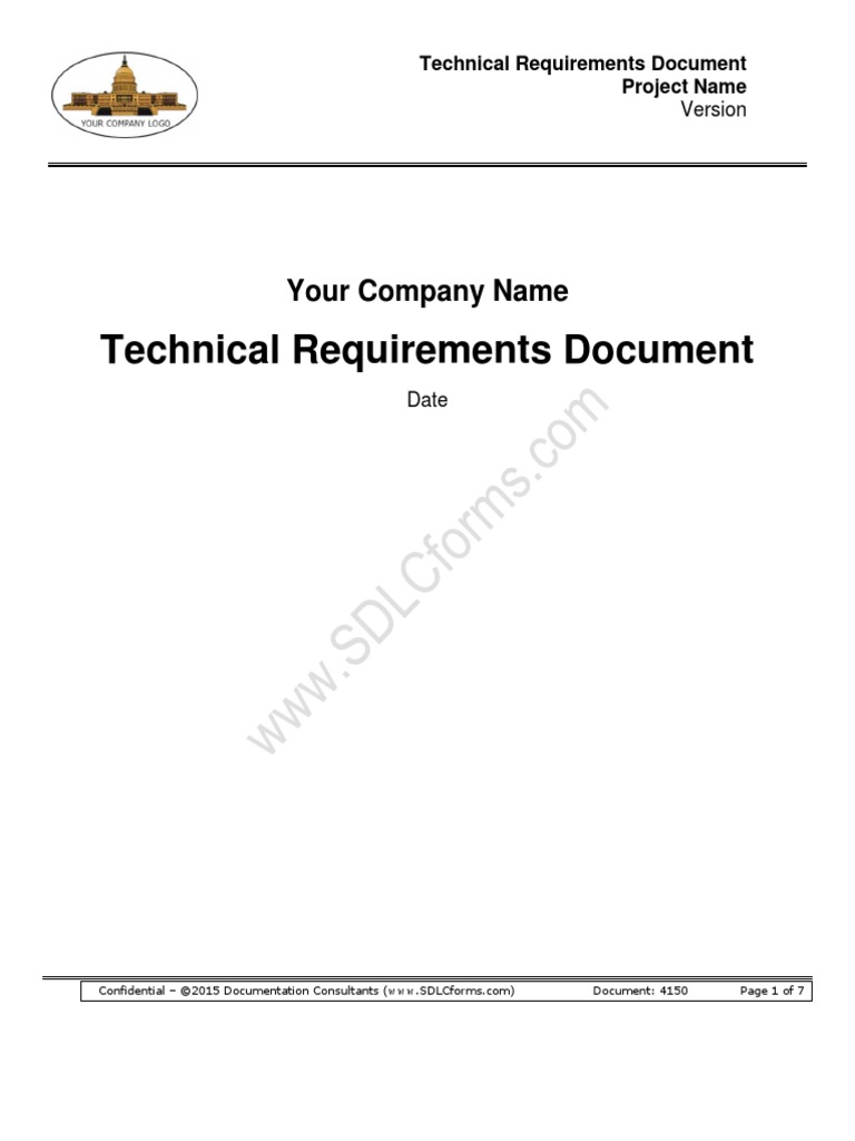 Technical Requirements Document PDF System Databases