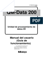 Manual de Usuario Mitutoyo Qm Data 200