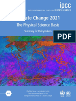 IPCC 2021 science basis summary