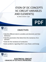 Lesson 1 - Electric Circuit Variables and Elements