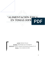 Alimentación Ética en Tomás Jofré