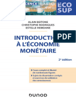 Introduction à Léconomie Monétaire 2e Éd. Alain Beitone Christophe Rodrigues Etc. z Lib.org