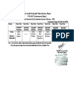 Examination Date of 3rd Sem