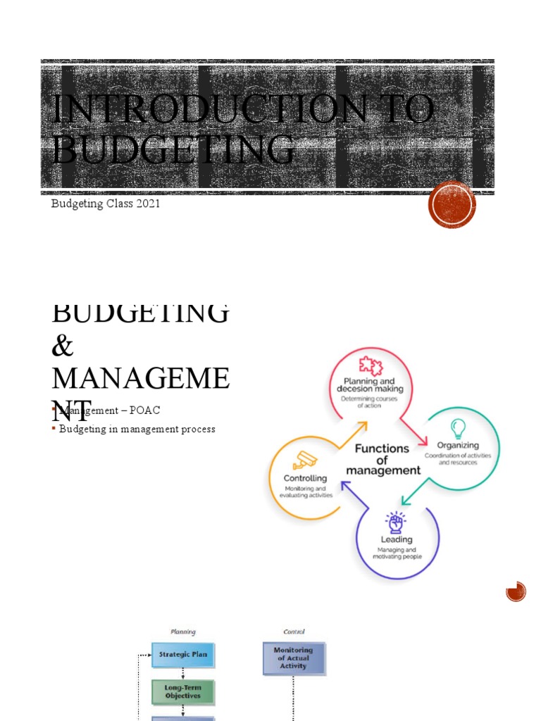 Introduction To Budgeting PDF