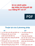 Một Vài So Sánh Giữa Kiểm Tra Khuyết Tật Hàn Bằng RT Và UT