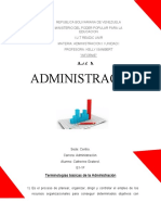 Administracion 1 Unidad 1 - Informe de La Administracion