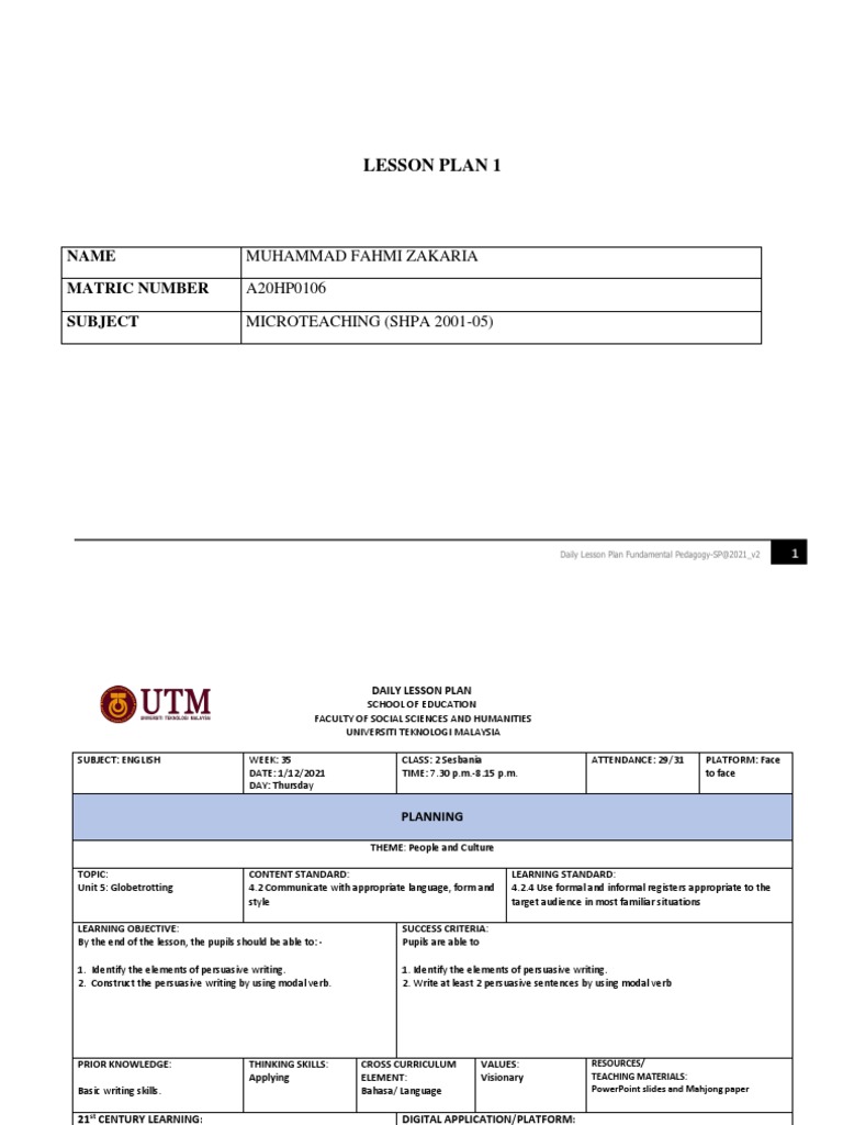 lesson-plan-english-form-2-pdf-learning-lesson-plan