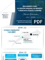 Acuerdo Gubernativo 164-2021 - Reglamento para La Gestión Intergral de Residuos y Desechos Sólidos Comunes - Compressed