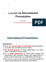 International Presentation Types