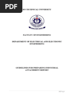 Industrial Attachment Report Guide For BTech (HTU EEE) - FINAL