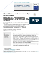 Oligomet Stasis en La Cirug A Ortop Dica 2022 Revista Espa Ola de Cirug A or