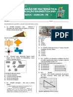 6º e 7º Ano - 2 Avaliação Diagnóstica de Matemática