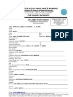 Buletin de Inscriere Universal Entry Form