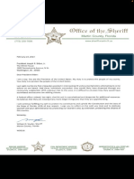 Sheriff Snyder's Letter To President Biden