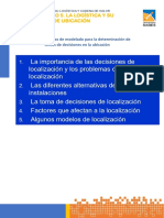 5.5 Técnicas de Modelado para La Determinación de Tomas de Decisiones en La Ubicación