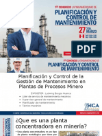 Ludwing Burgos - Planificación y Control de La Gestión de Mantenimiento en Plantas de Proceso Minero