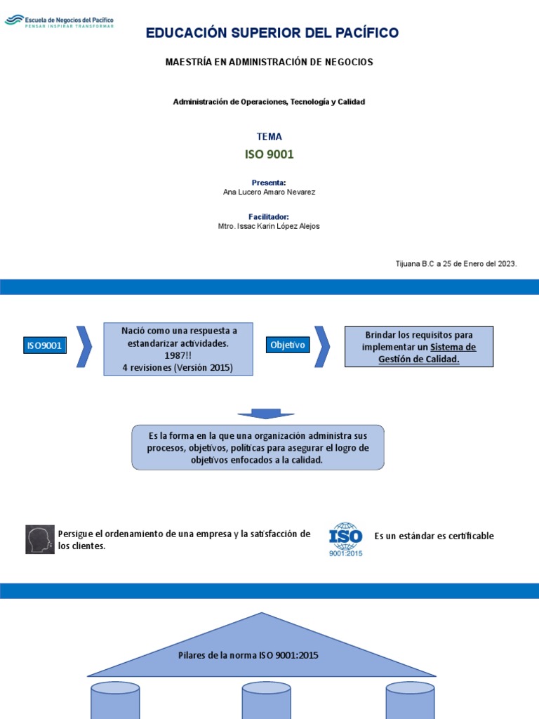 Iso 9001 | PDF | Calidad (comercial) | Sistema de manejo de calidad