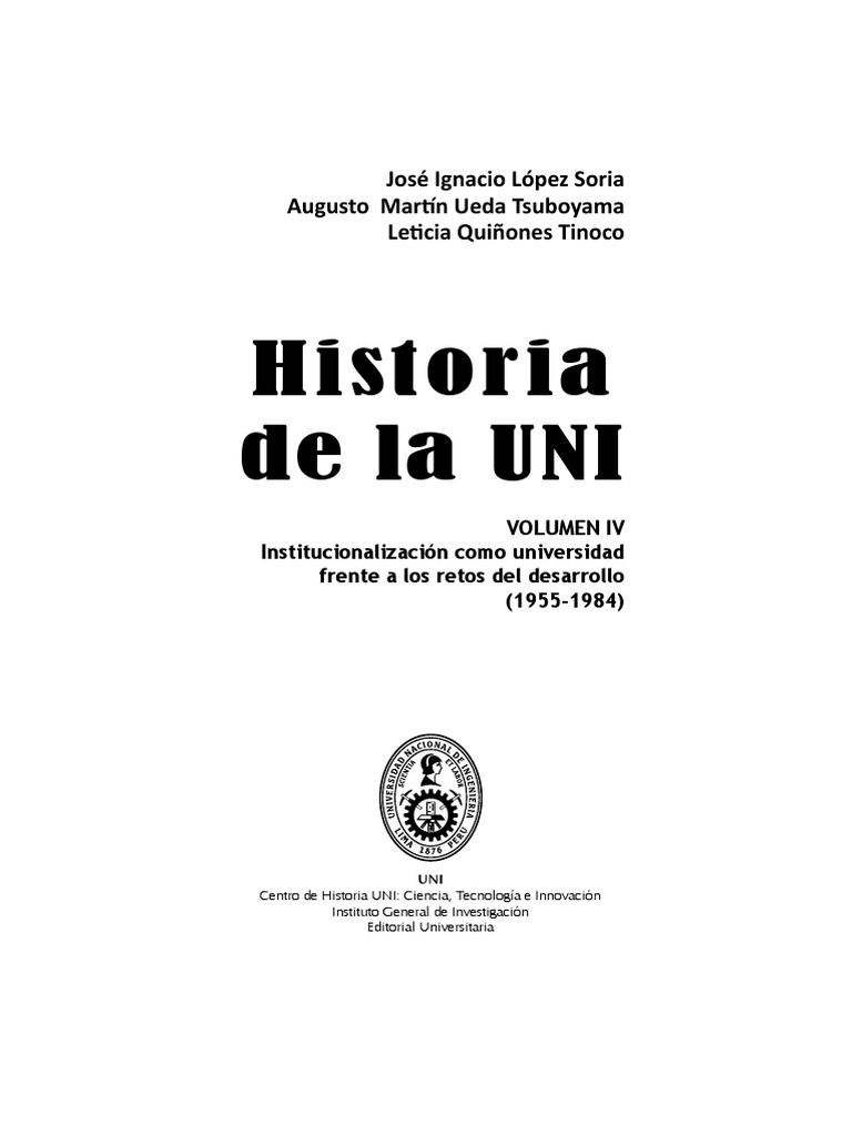 Historia de La UNI Vol IV - Compressed | PDF | Perú | Industrialización