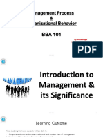 1.1 Introduction To Management