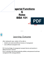 1.3 Managerial Functions & Roles
