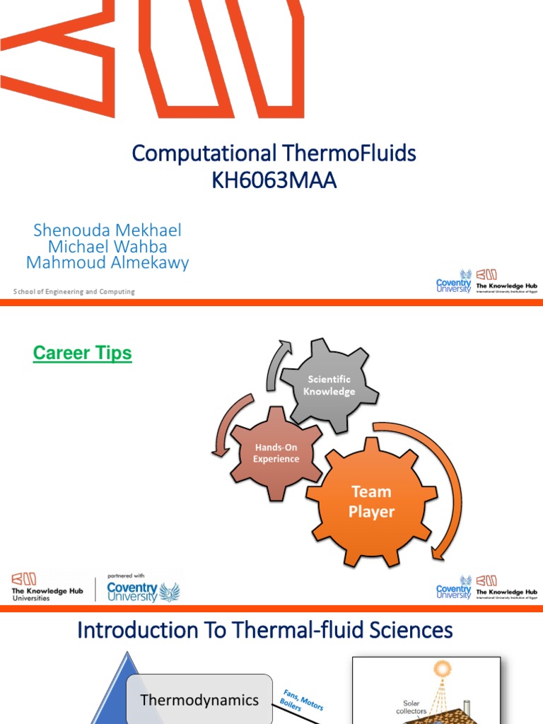 Lecture 4 KH6063MAA Computational ThermoFluids Physics PDF Fluid