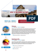 Itinerary C Rome in A Day