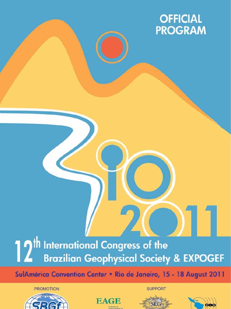 12th International Congress of the Brazilian Geophysical Society & EXPOGEF,  Rio de Janeiro, Brazil, 15–18 August 2011
