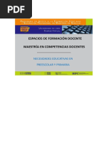 TEMA 2. Necesidades Educativas de La Edad Preescolar y Escolar