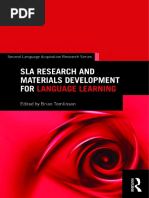 Sla Research and Materials | PDF | English As A Second Or Foreign