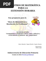 Introducción - Extensión Horaria - Plurigrado - Matemática