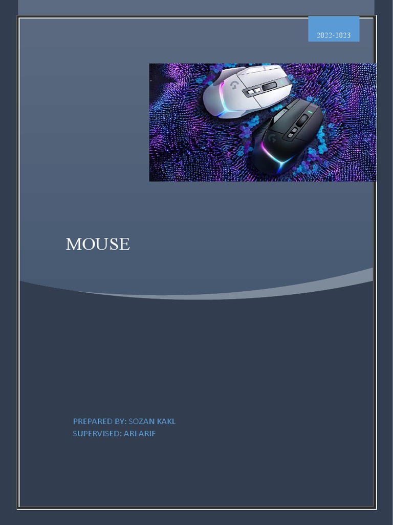 Mouse | PDF | Graphical User Interfaces | Human–Machine Interaction